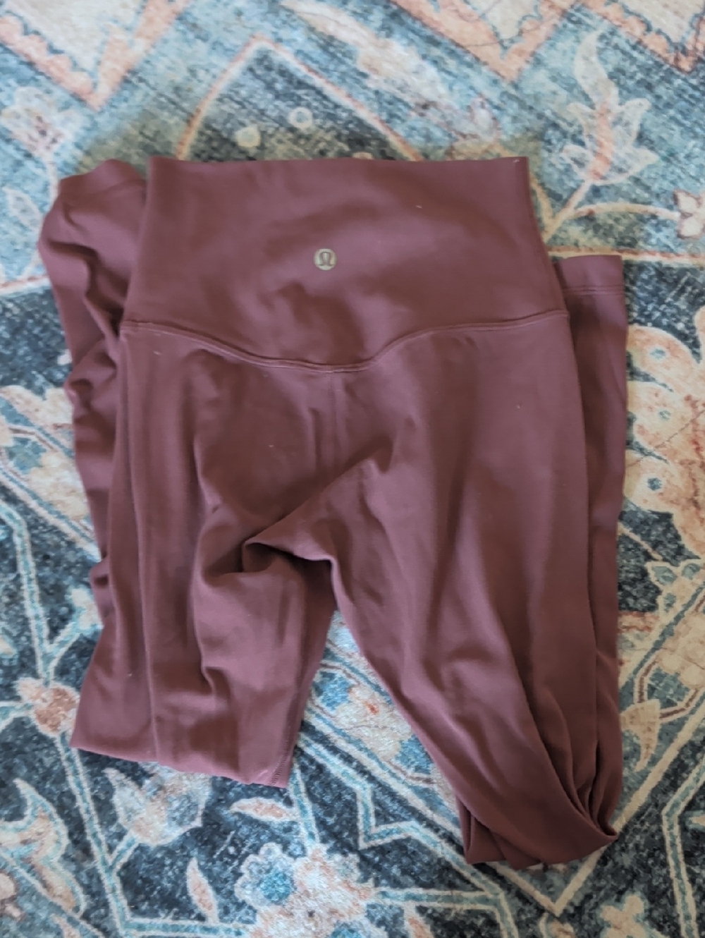 Lululemon Maroon High-Waist Leggings